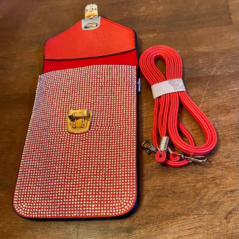 💥Ethel & Myrtl Rhinestone Cell Phone Crossbody💥 NWT